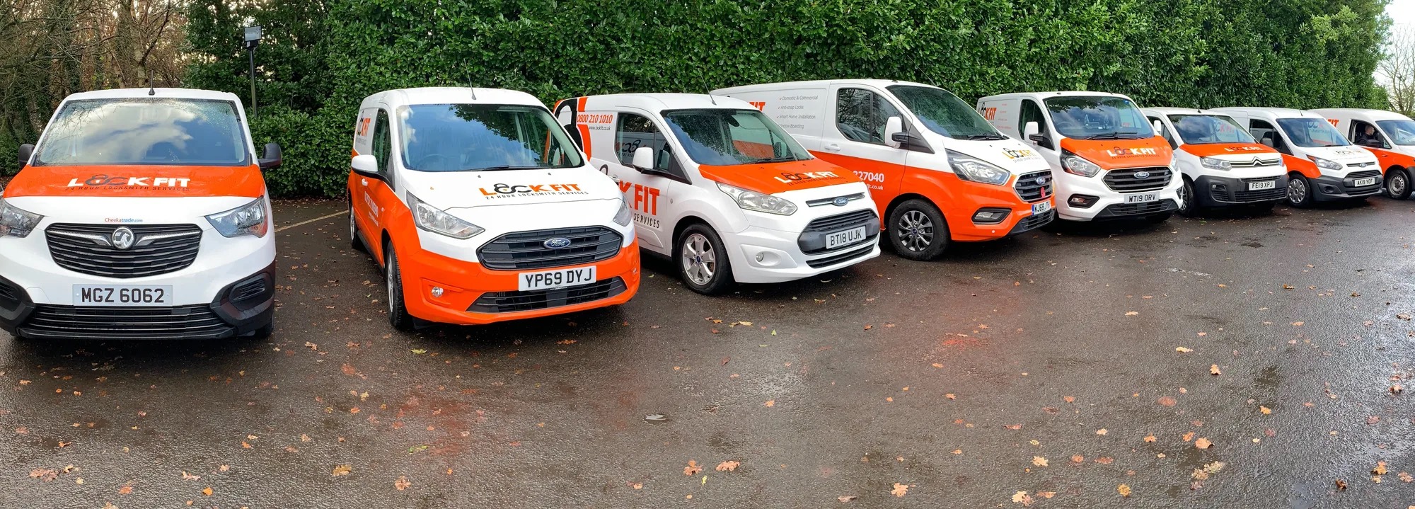 A LockFit locksmith van