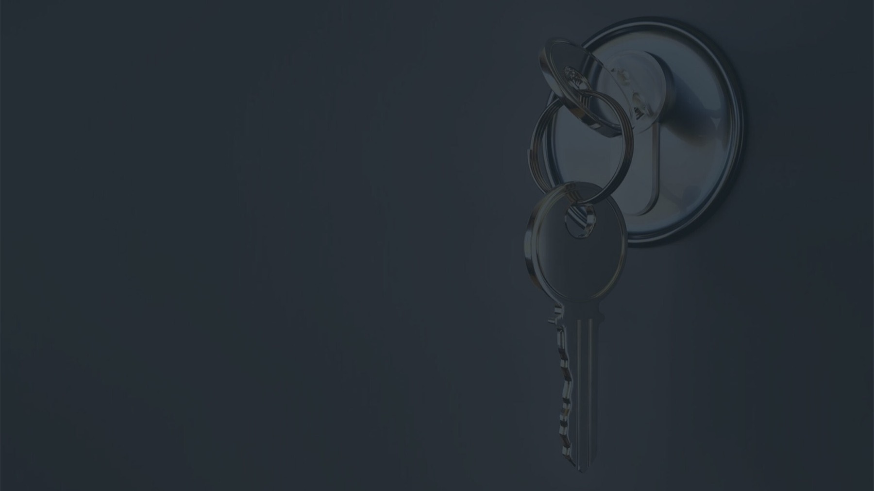 Keys hanging from a door lock