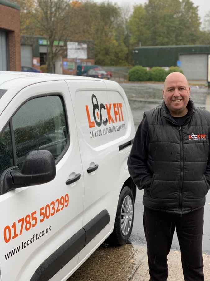 A LockFit locksmith van