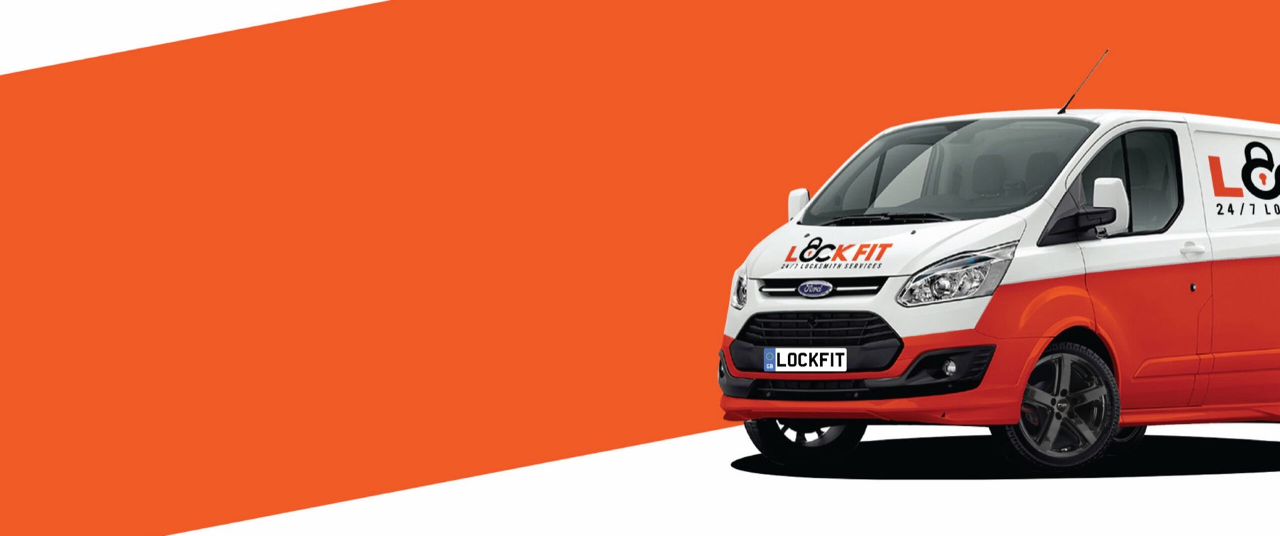 A LockFit locksmith van